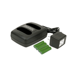 BAT KT6 2-Bay FM/IR Belt-pack charger with BAT 026-2